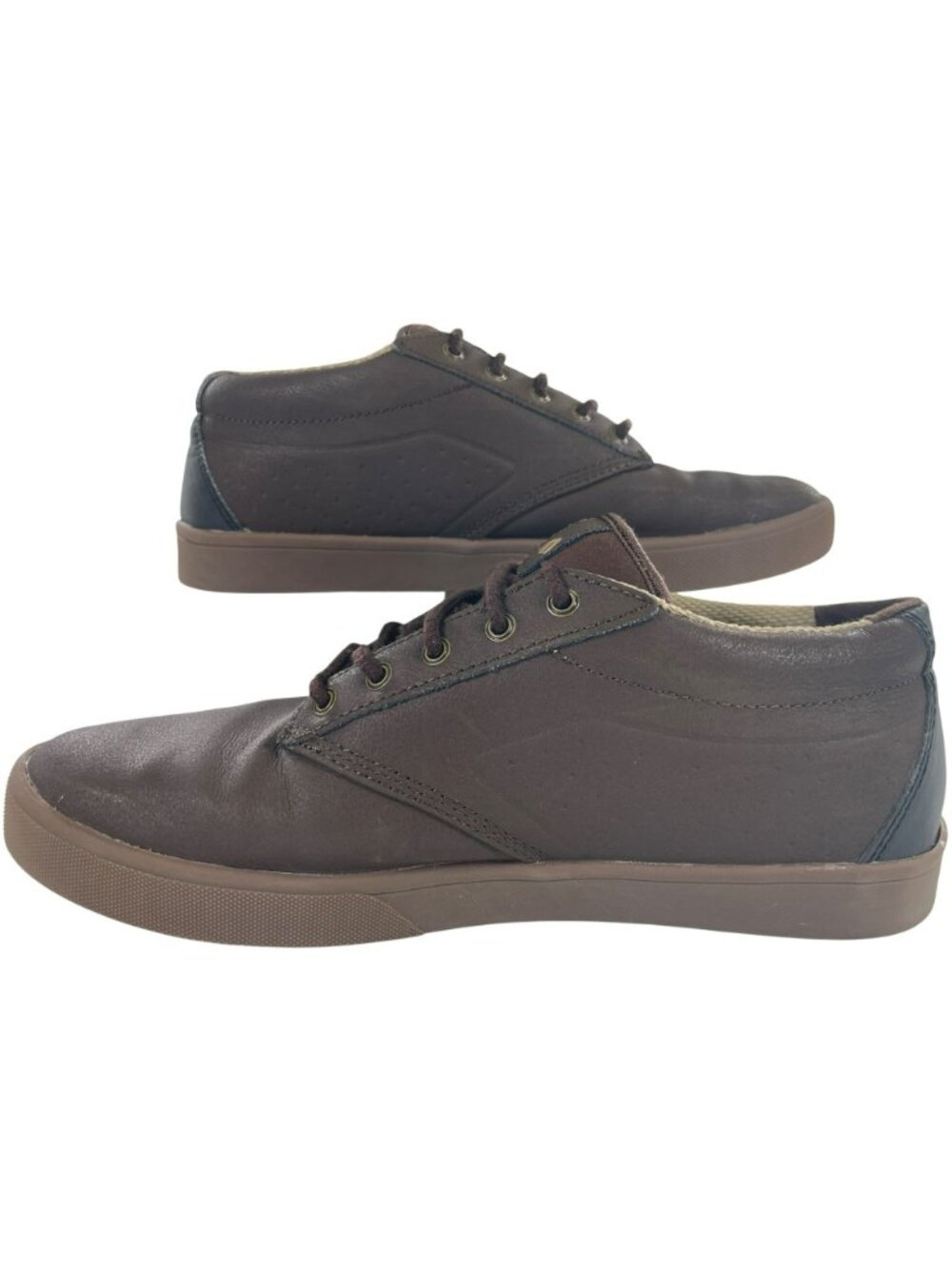 Etnies Jameson Mid Crank Brown Skate Bike Shoes Sneakers Leather Men's Sz 10.5 - Picture 2 of 10